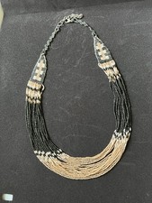 Vintage Seed Bead Necklace Native American-style Necklave Multicolor