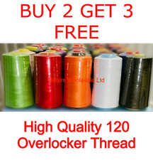 Overlocking Thread Polyester Sewing Machine Industrial  - 5000 Yard 4572 M Cones