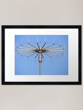 Metal circle Framed Art Print