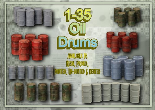 Oil fuel drums - 1/35,