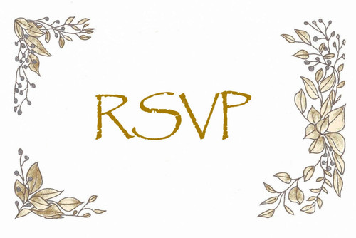 Hand drawn rsvp card for - rsvp,