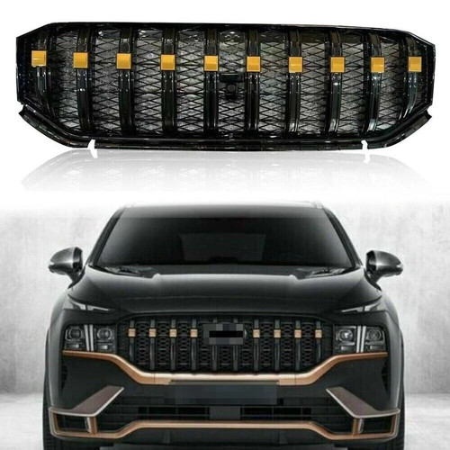 Black front grille bumper - black, vent