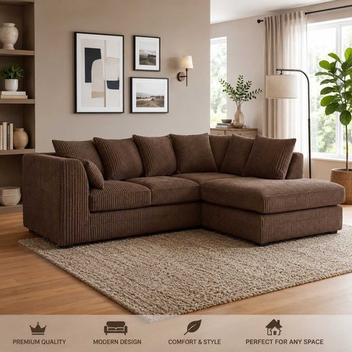 Shape sofa corner jumbo cord - sofa,