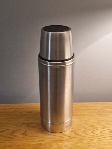 Stainless steel flask - steel,