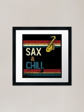 SAX & CHILL VINTAGE Framed Art
