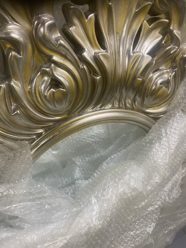 Circular ornate silver - circular, wall