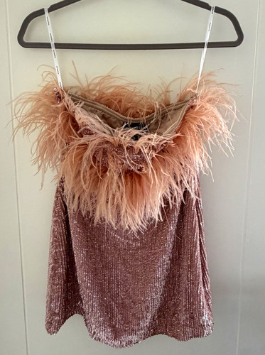 Retrofete pink sequin feather - retrofete,