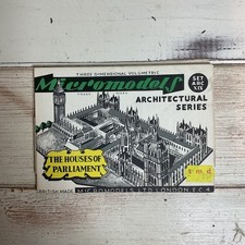 MICROMODELS CARD KIT, SET ARC XIX, ARCHITECTURAL SERIES, THE HOUSES OF PARLIMENT