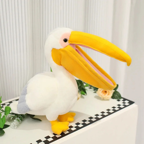 White pelican plush - pelican,