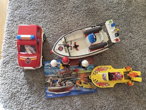 Playmobil set fire boat - playmobil,