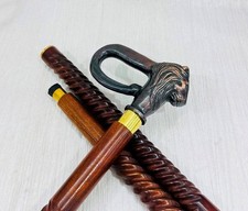 36" Antique Lion Handle Spiral