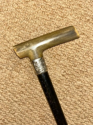 Antique walking stick cane - walking,