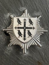 OBSOLETE FINTSHIRE FIRE BRIGADE CAP BADGE. 