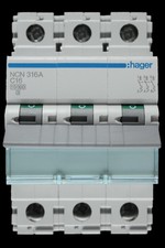 HAGER 16 AMP CURVE C 10kA