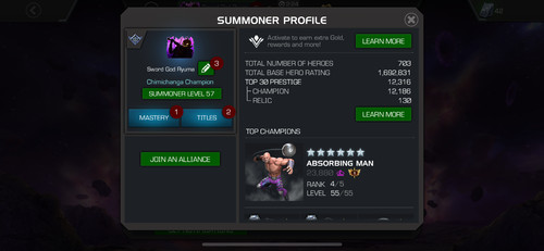 Super cheap mcoc - cheap, account