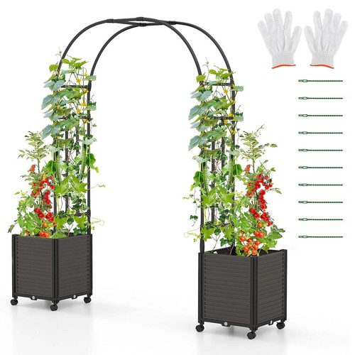 Costway 200cm garden arch - costway,
