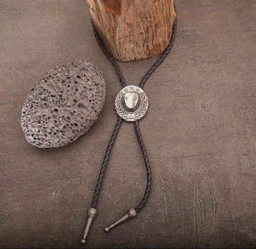 Cowboy hat black necklace - cowboy,
