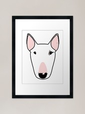 Juno The Bull Terrier Framed