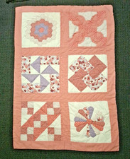 Hand Made Patchwork Blanket Decor Wall Hanging Cot Bed Lounge 130 X 85cm