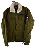 SUPERDRY Green Denim Jacket Chest size 40" Mens Button Up Casual Outdoors