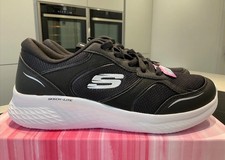 💕Ladies Skechers Air-Cooled Memory Foam Black Trainers Size UK 5 - New & Tags💕