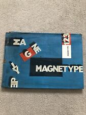 Vintage Hama Magnetype Set Magnetic Letters And Board