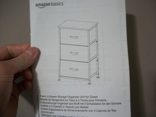 Fabric door storage - 3-door,