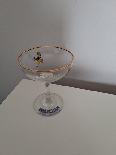 Vintage 1970s babycham - babycham, glass