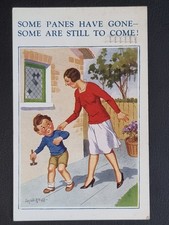 Comic Postcard 1936 Broken