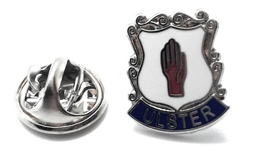 Ulster red hand crest pin - red,