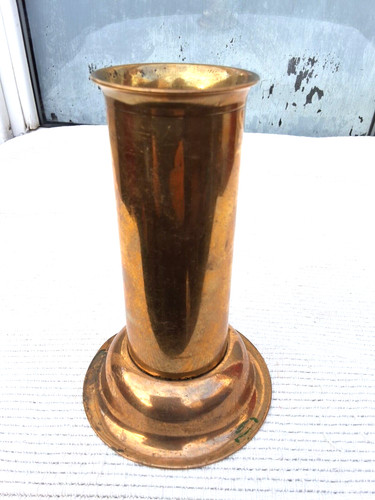 Antique solid brass - trench, art