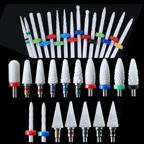 Ceramic nail drill bit milling - nail,