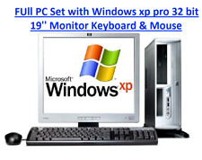 Window XP full Desktop Computer  19'' Screen Intel 2GB RAM 250GB HDDReady to use