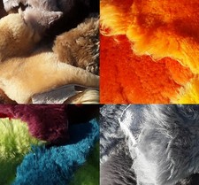 SALE ALL COLOURS REDUCED 1kg Sheepskin Offcuts, various colours & shades
