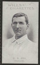 WILLS AUSTRALIAN/ENGLISH CRICKET 1911 (CAPSTAN SERIES OF 50)-#48- C.B. CB FRY
