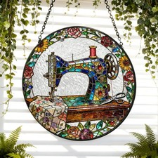 Sewing Machine Stained Glass