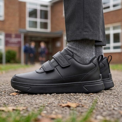 Clarks boys school shoes - clarks, black