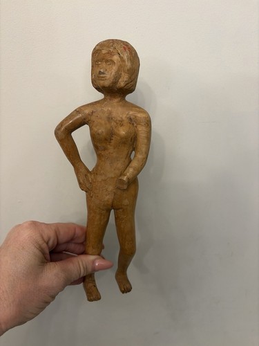 Vintage hand carved wooden - hand,