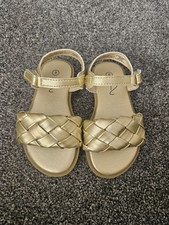 Girls Gold Sandals Toddler Size 8. Billie Faiers At George Asda. Never Worn