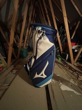Mizuno Tour Golf Stand Bag Blue And White With Carry Straps
