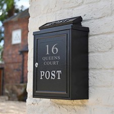 Personalised black wall - black,