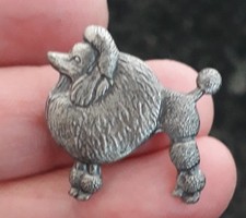 POODLE KENART METAL DOG BROOCH