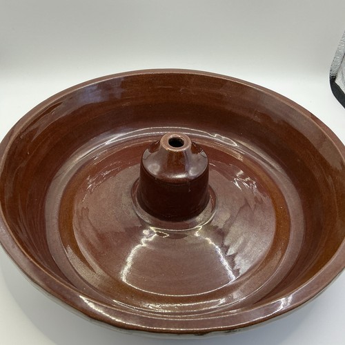 Needham pottery vintage pie - pottery,