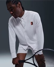 Nike Court Slam Men's Tennis Cardigan Alcaraz Sinner Wimbledon Large