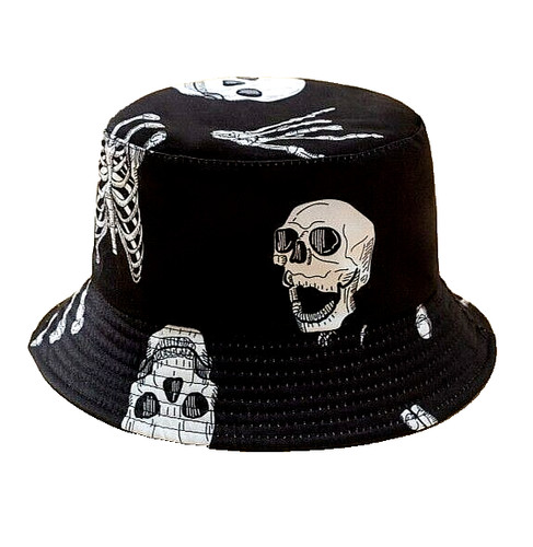 Skull casual style - skull, bucket