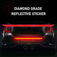 Red Car Reflective Warn Strip
