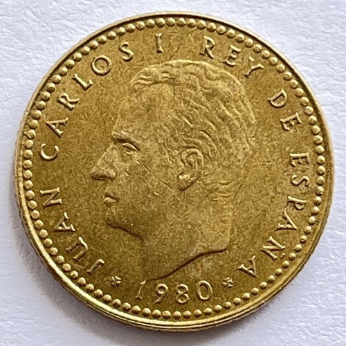 1980 spanish pesetas coin - 1980,