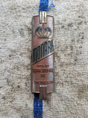 Vintage monark head badge - vintage,