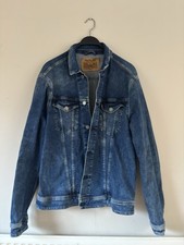 Replay Men's Blue Denim Jacket UK Size XXL, 100% Cotton