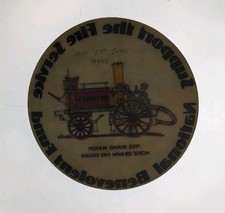 Vintage Support The Fire Service National Benevolent Fund Window Sticker 1982